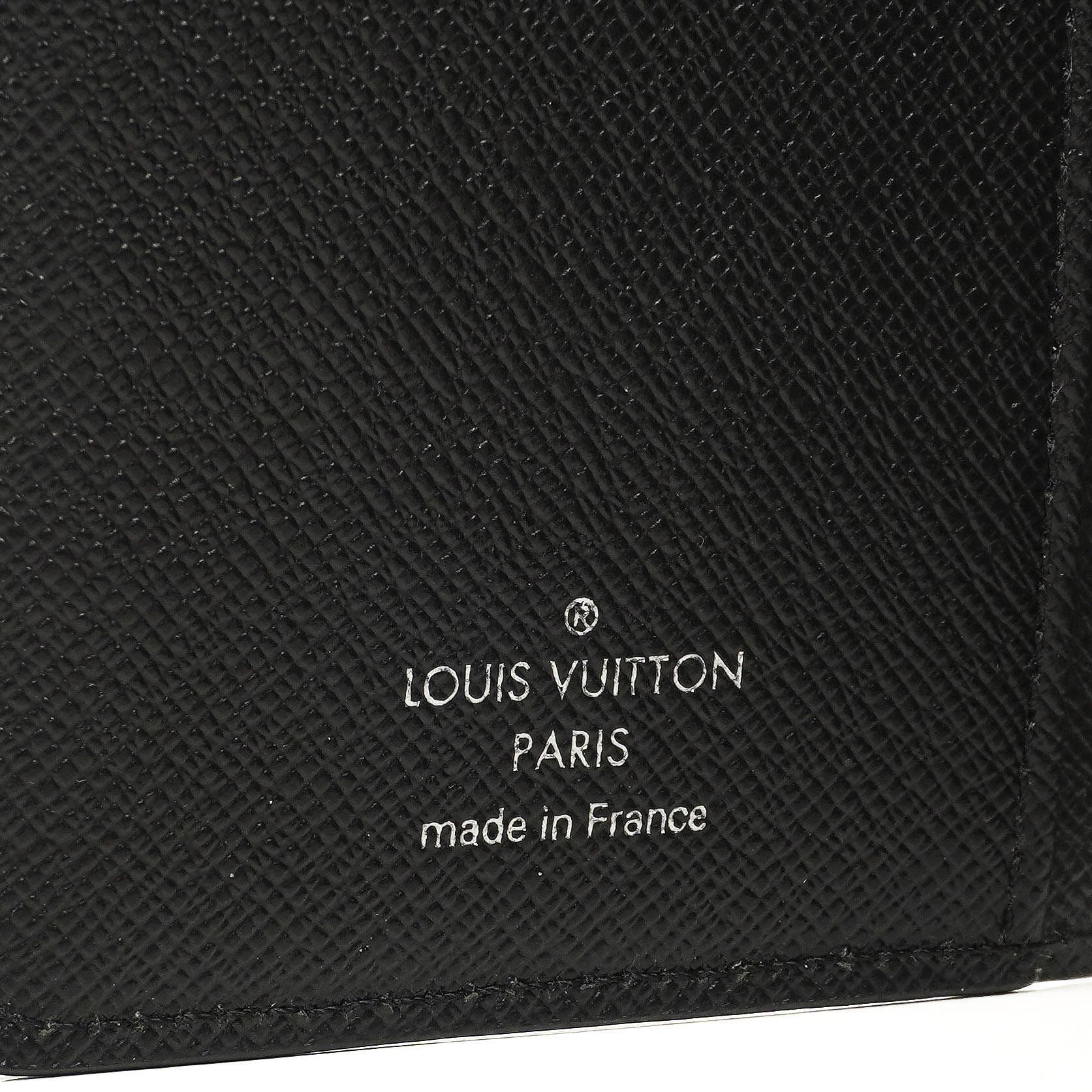 Louis Vuitton Kleine Ring Agenda Cover Schwarz EPI Leder