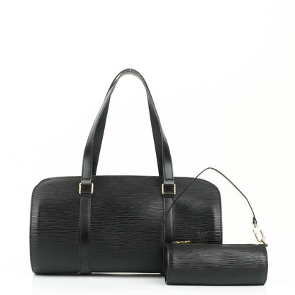 Louis Vuitton Soufflot Handtasche aus schwarzem Epi-Leder