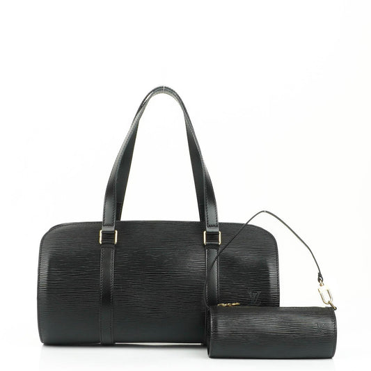 Louis Vuitton Soufflot Handtasche aus schwarzem Epi-Leder