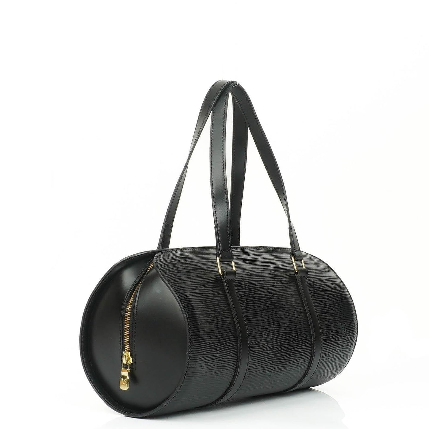 Louis Vuitton Soufflot Handtasche aus schwarzem Epi-Leder