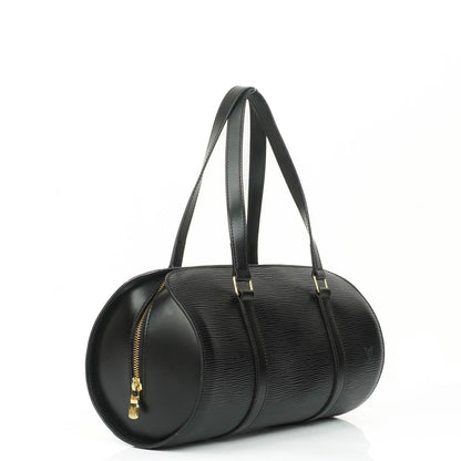 Louis Vuitton Soufflot Handtasche aus schwarzem Epi-Leder