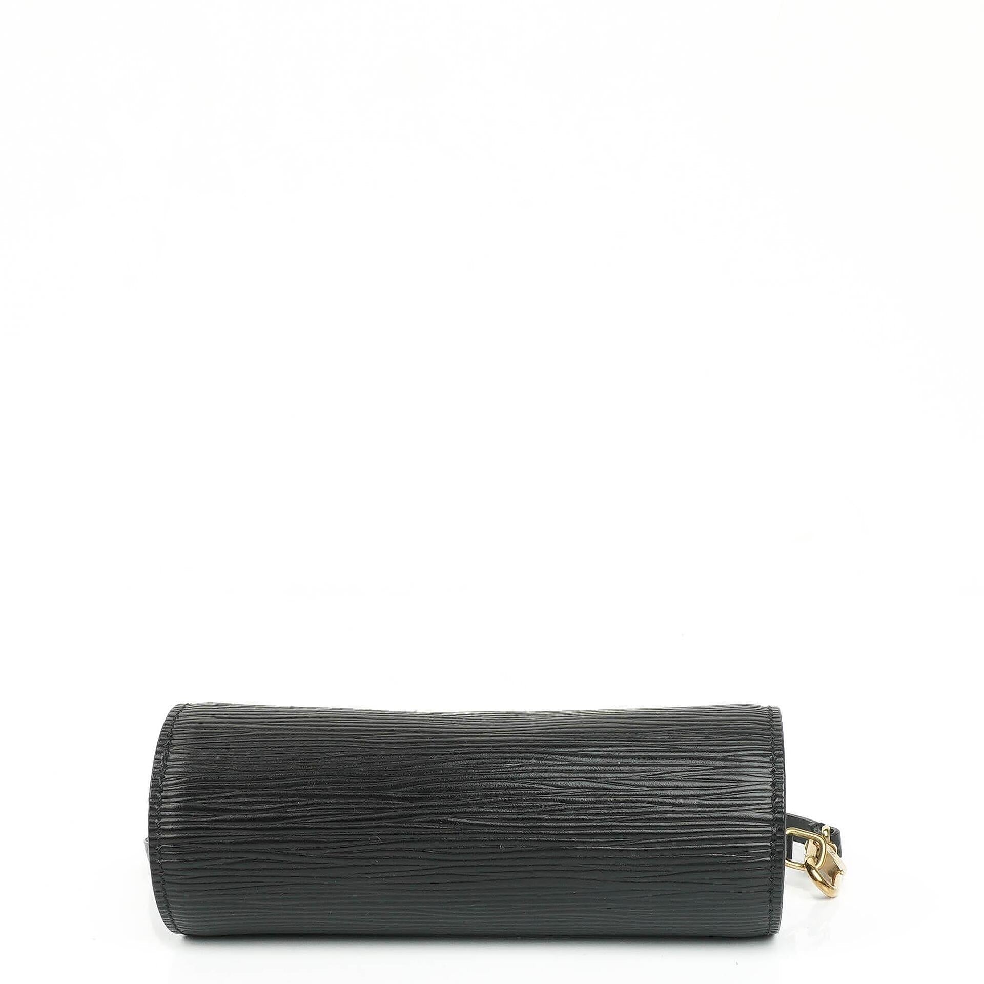 Louis Vuitton Soufflot Handtasche aus schwarzem Epi-Leder