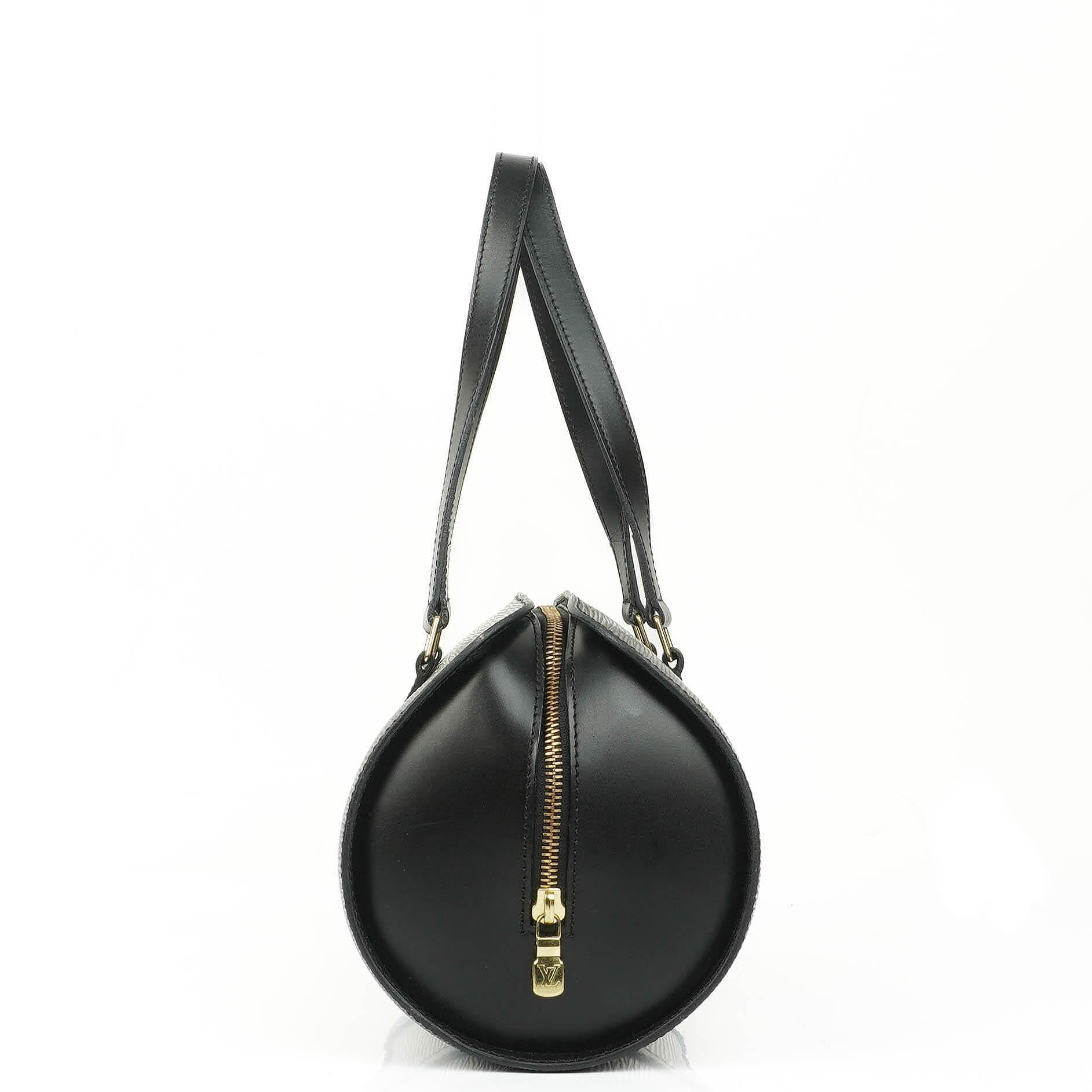 Louis Vuitton Soufflot Handtasche aus schwarzem Epi-Leder