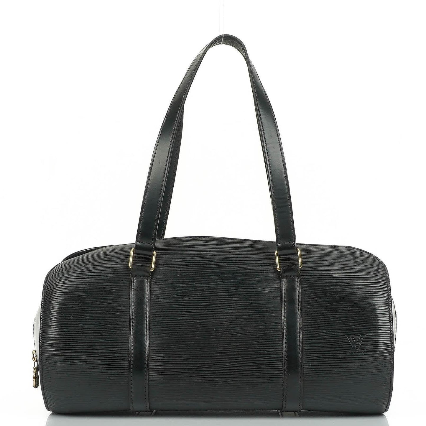 Louis Vuitton Soufflot Handtasche aus schwarzem Epi-Leder