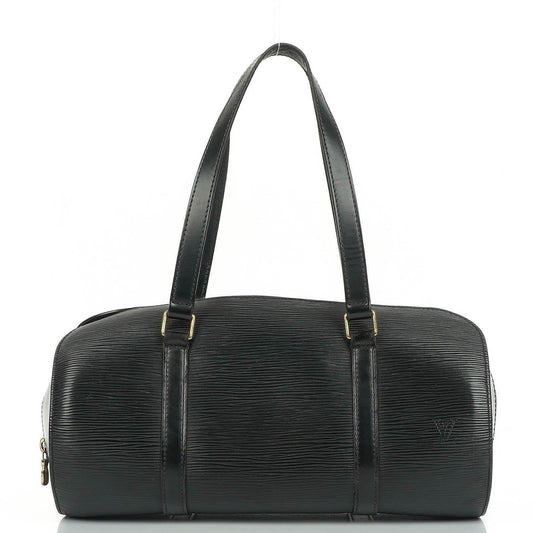 Louis Vuitton Soufflot Handtasche aus schwarzem Epi-Leder