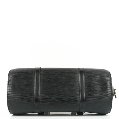 Louis Vuitton Soufflot Handtasche aus schwarzem Epi-Leder