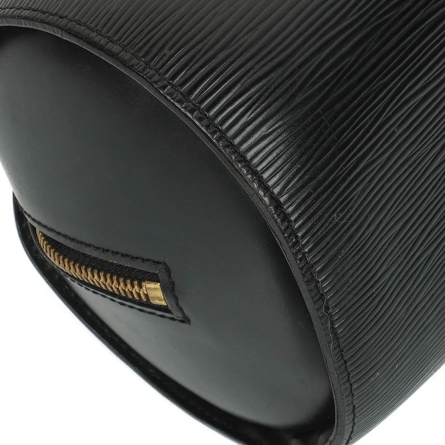 Louis Vuitton Soufflot Handtasche aus schwarzem Epi-Leder