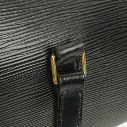 Louis Vuitton Soufflot Handtasche aus schwarzem Epi-Leder