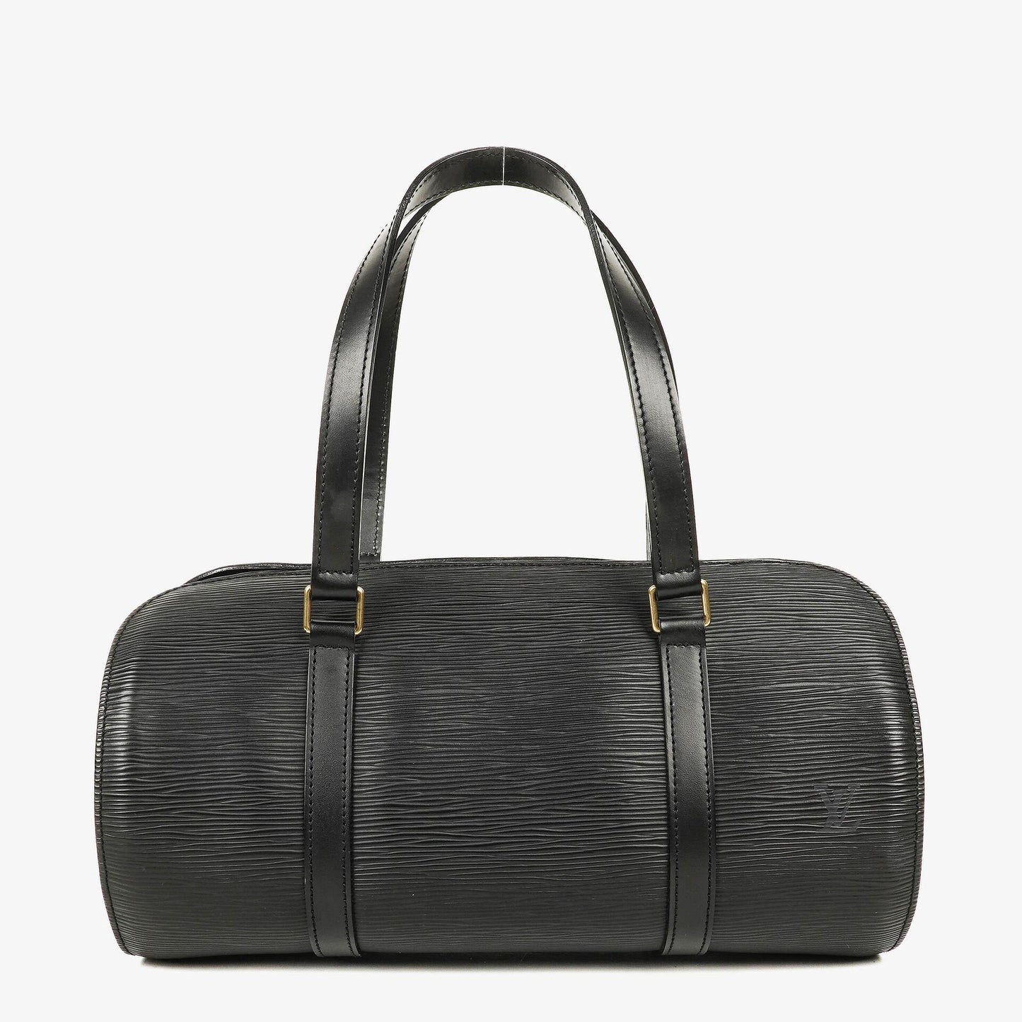 Louis Vuitton Soufflot Handtasche aus schwarzem Epi-Leder