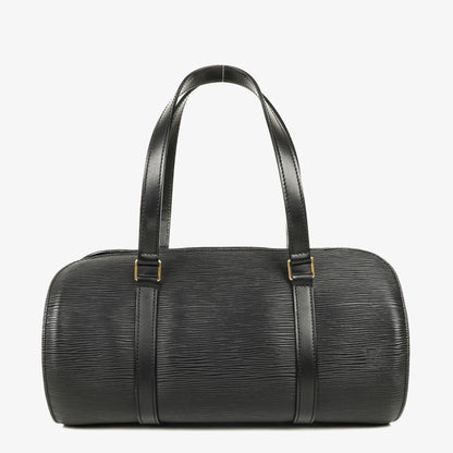 Louis Vuitton Soufflot Handtasche aus schwarzem Epi-Leder