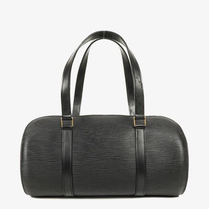 Louis Vuitton Soufflot Handtasche aus schwarzem Epi-Leder