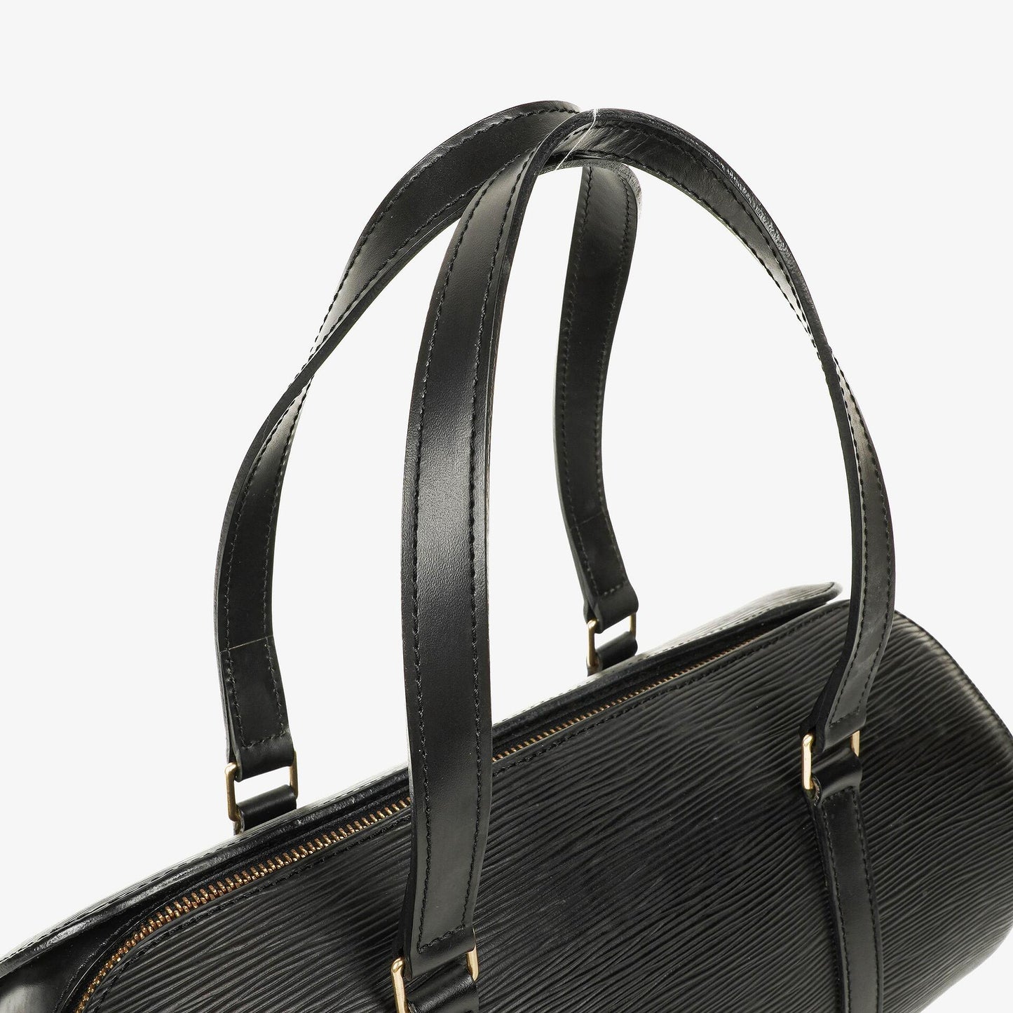 Louis Vuitton Soufflot Handtasche aus schwarzem Epi-Leder