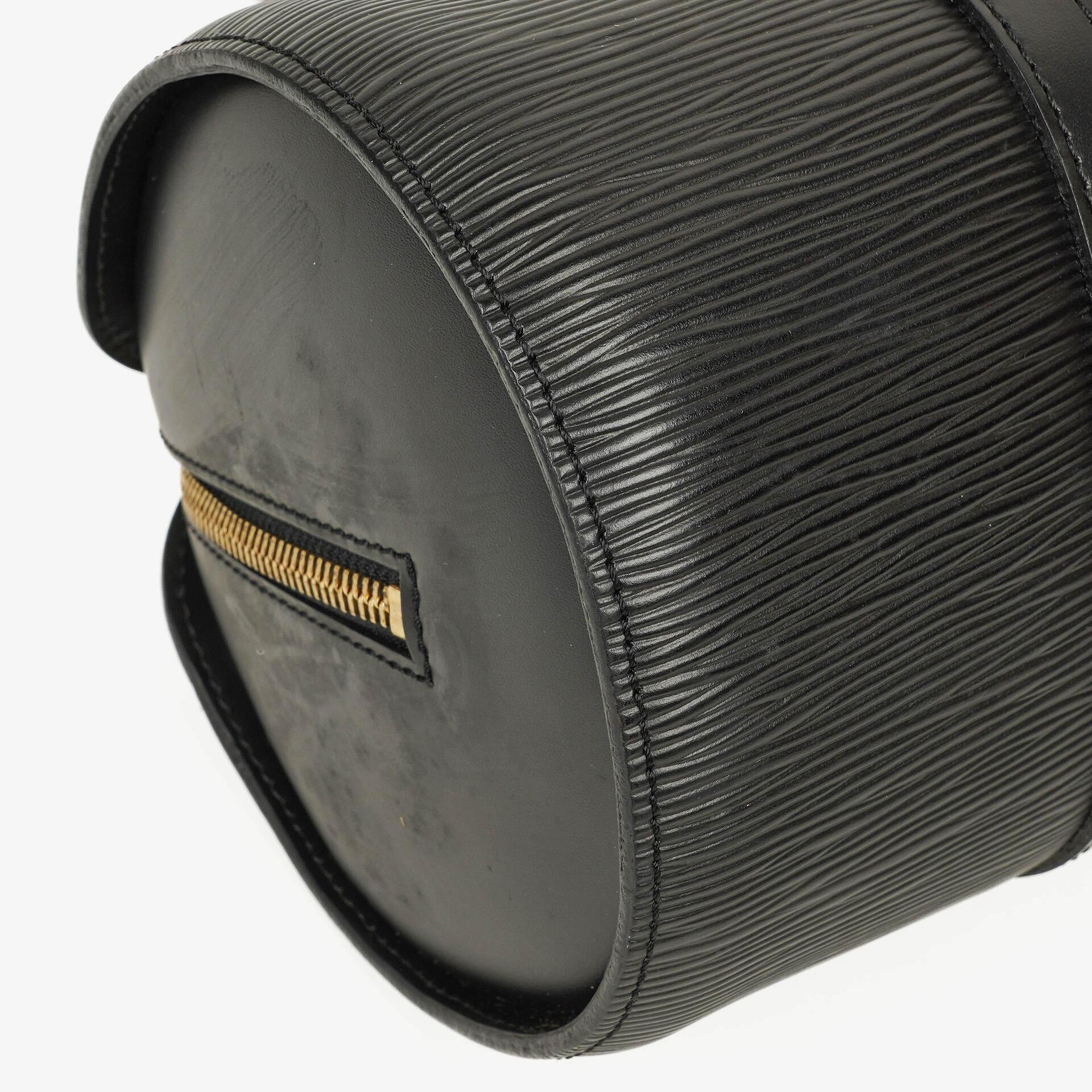 Louis Vuitton Soufflot Handtasche aus schwarzem Epi-Leder