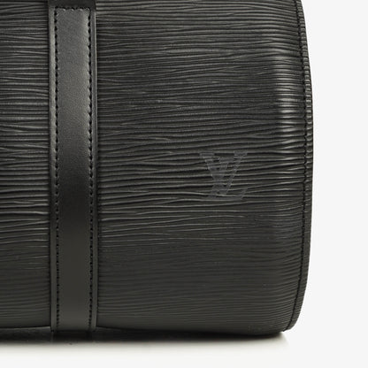 Louis Vuitton Soufflot Handtasche aus schwarzem Epi-Leder