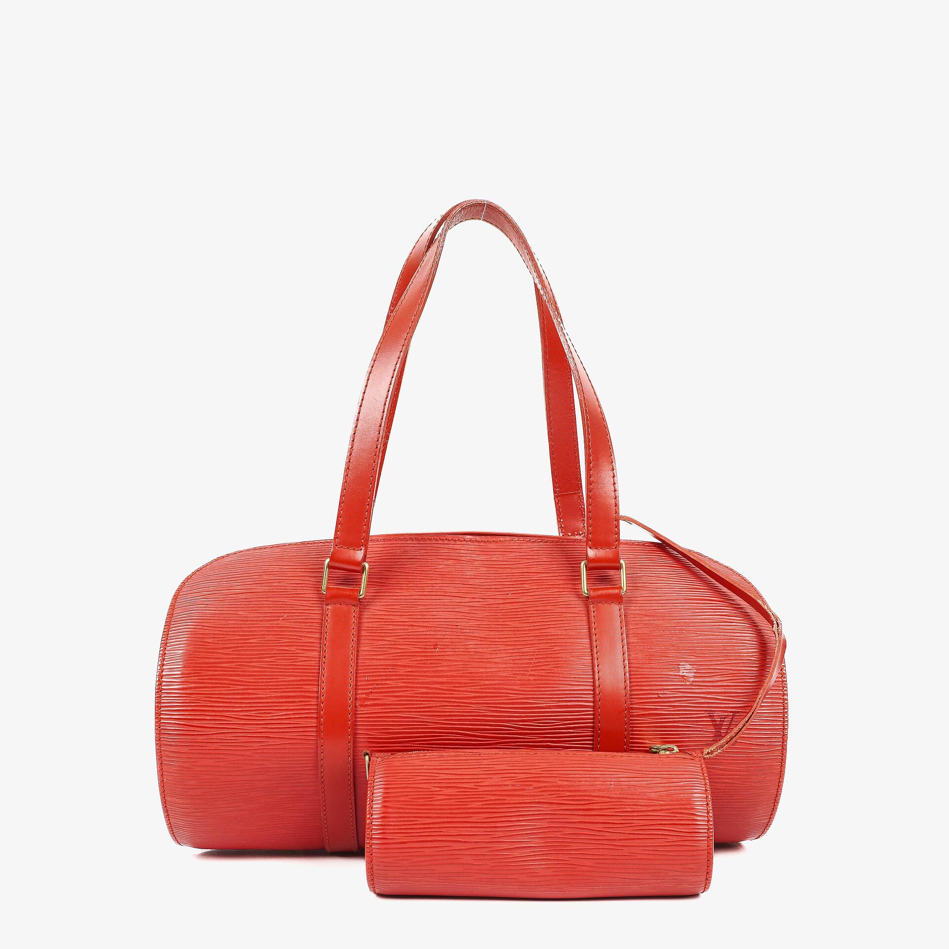 Louis Vuitton Soufflot Handtasche in rotem Epi-Leder