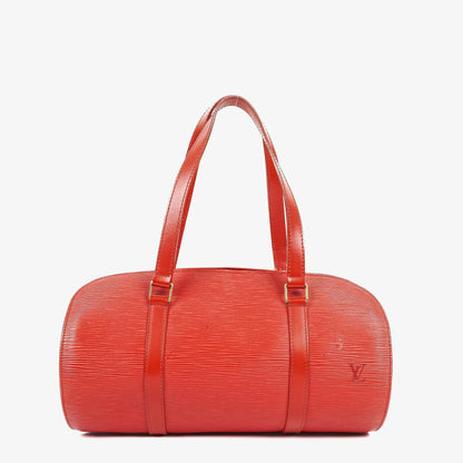 Louis Vuitton Soufflot Handtasche in rotem Epi-Leder