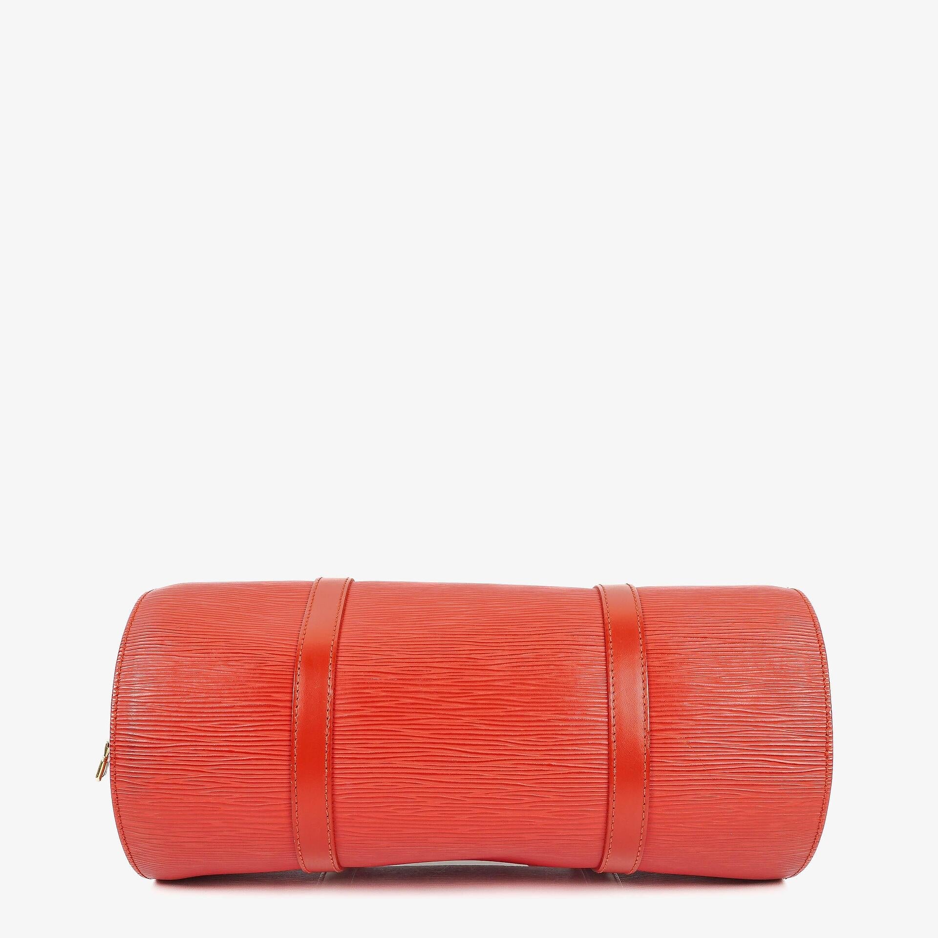Louis Vuitton Soufflot Handtasche in rotem Epi-Leder