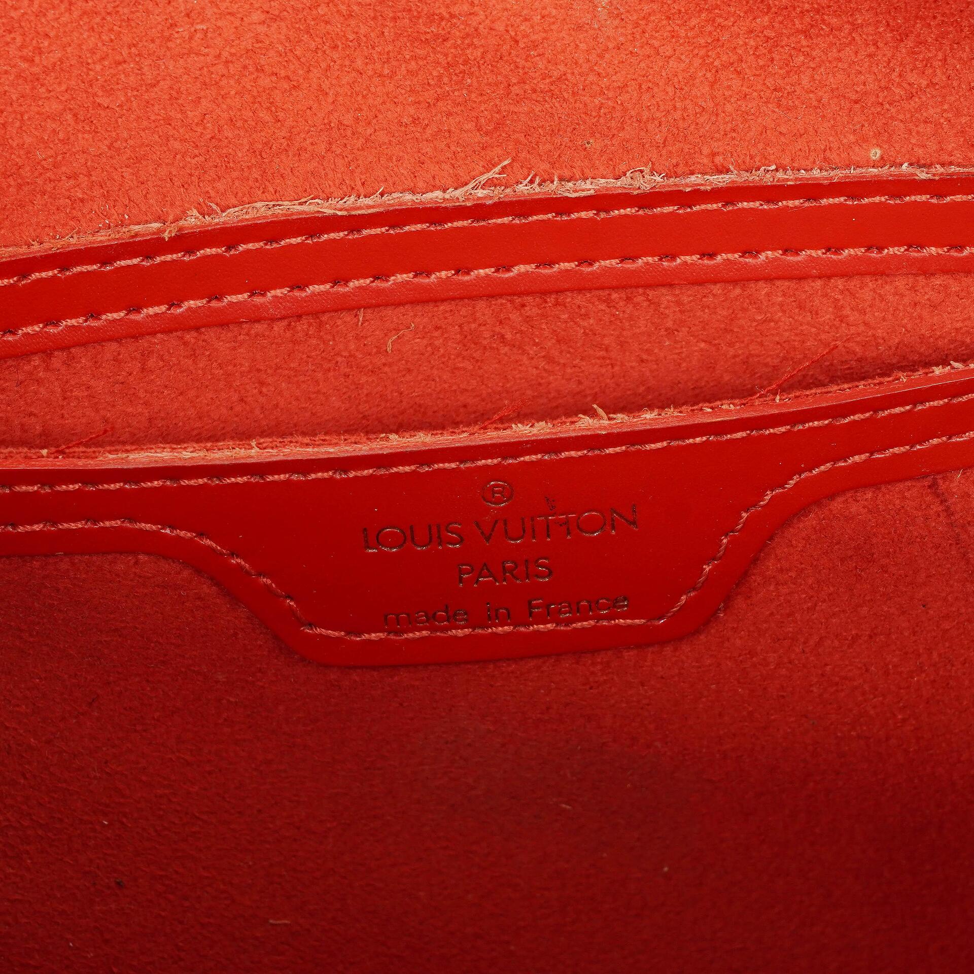 Louis Vuitton Soufflot Handtasche in rotem Epi-Leder