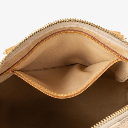 Louis Vuitton Speedy 25 Bandoulière Handtasche aus Damier Azur beschichtetem Canvas