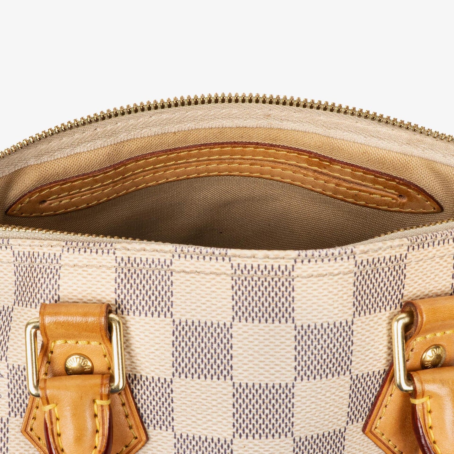 Louis Vuitton Speedy 25 Bandoulière Handtasche aus Damier Azur beschichtetem Canvas