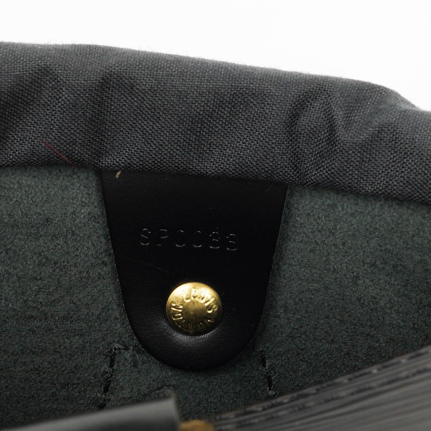 Louis Vuitton Speedy 25 Handtasche aus schwarzem Epi Leder