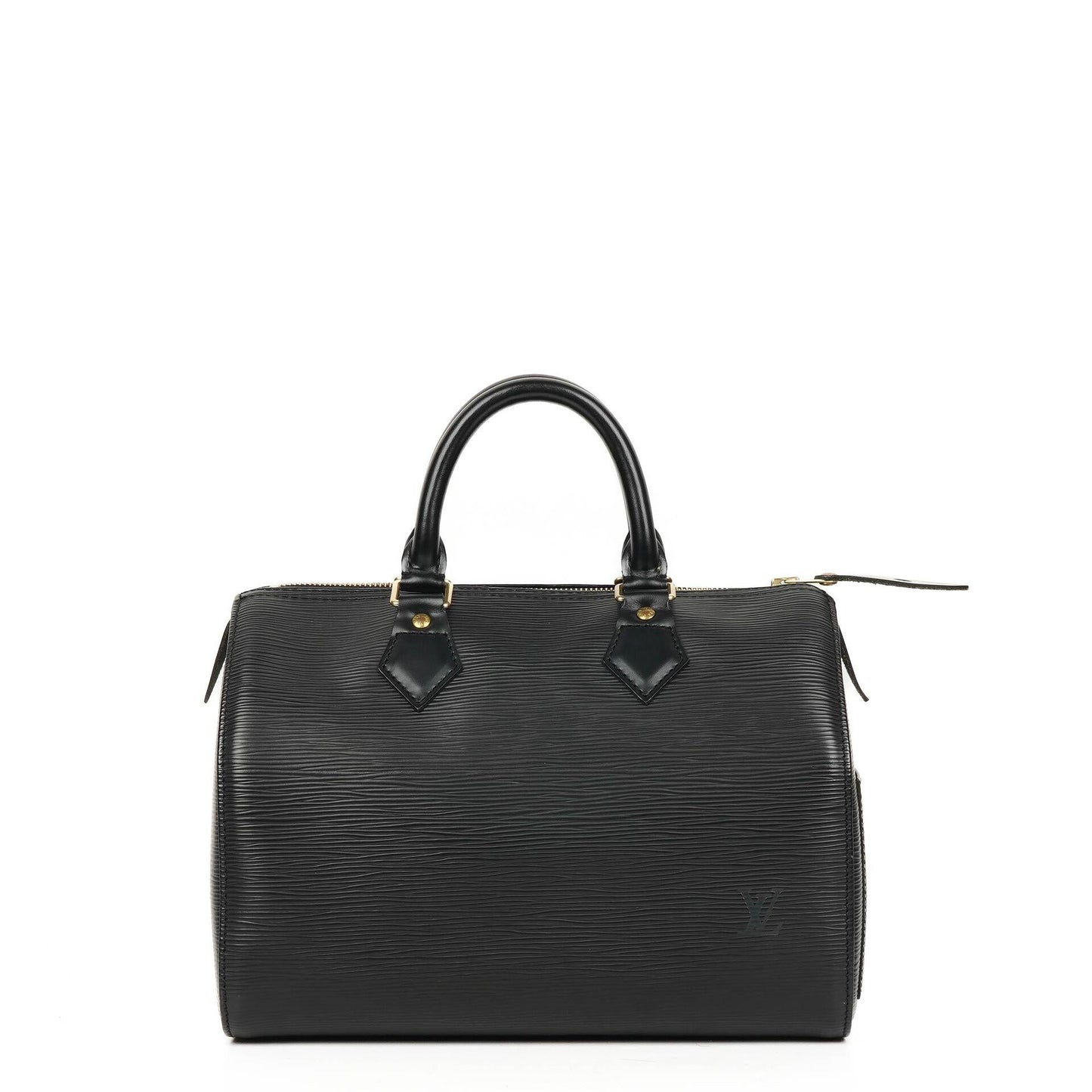 Louis Vuitton Speedy 25 Handtasche aus schwarzem Epi Leder