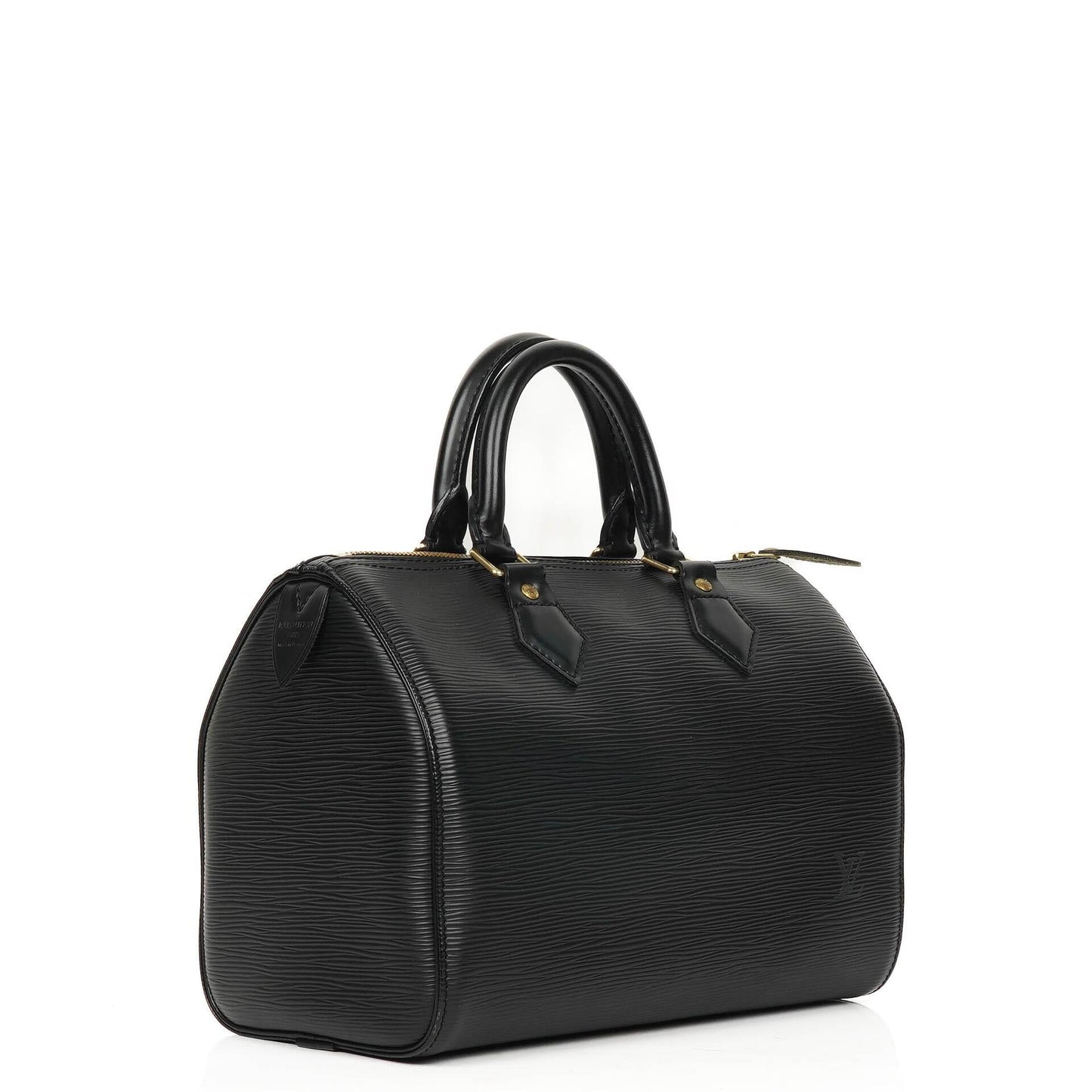 Louis Vuitton Speedy 25 Handtasche aus schwarzem Epi Leder