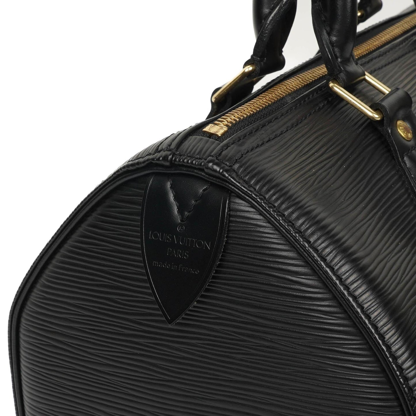 Louis Vuitton Speedy 25 Handtasche aus schwarzem Epi Leder