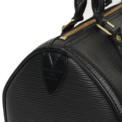 Louis Vuitton Speedy 25 Handtasche aus schwarzem Epi Leder
