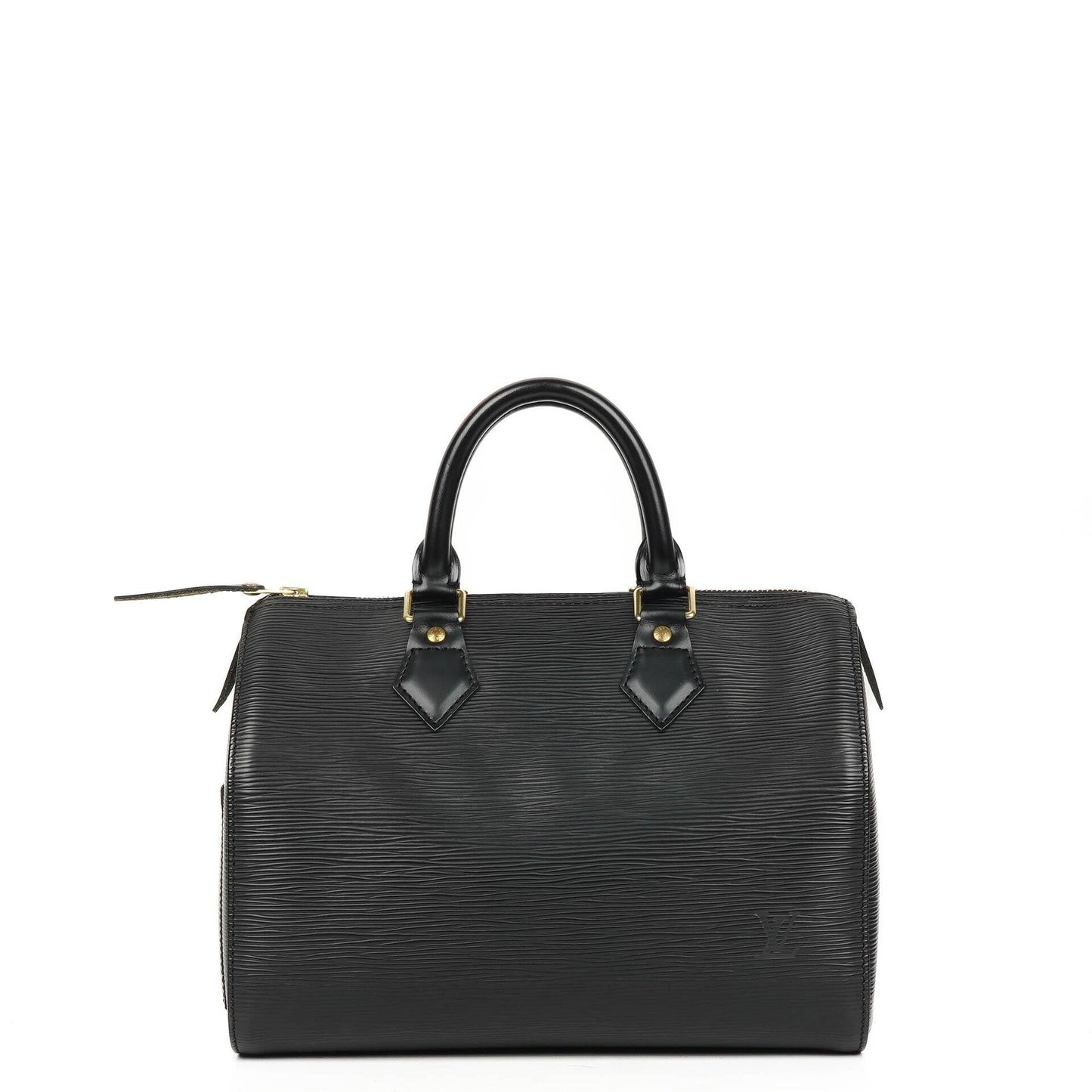 Louis Vuitton Speedy 25 Handtasche aus schwarzem Epi Leder