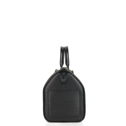 Louis Vuitton Speedy 25 Handtasche aus schwarzem Epi Leder
