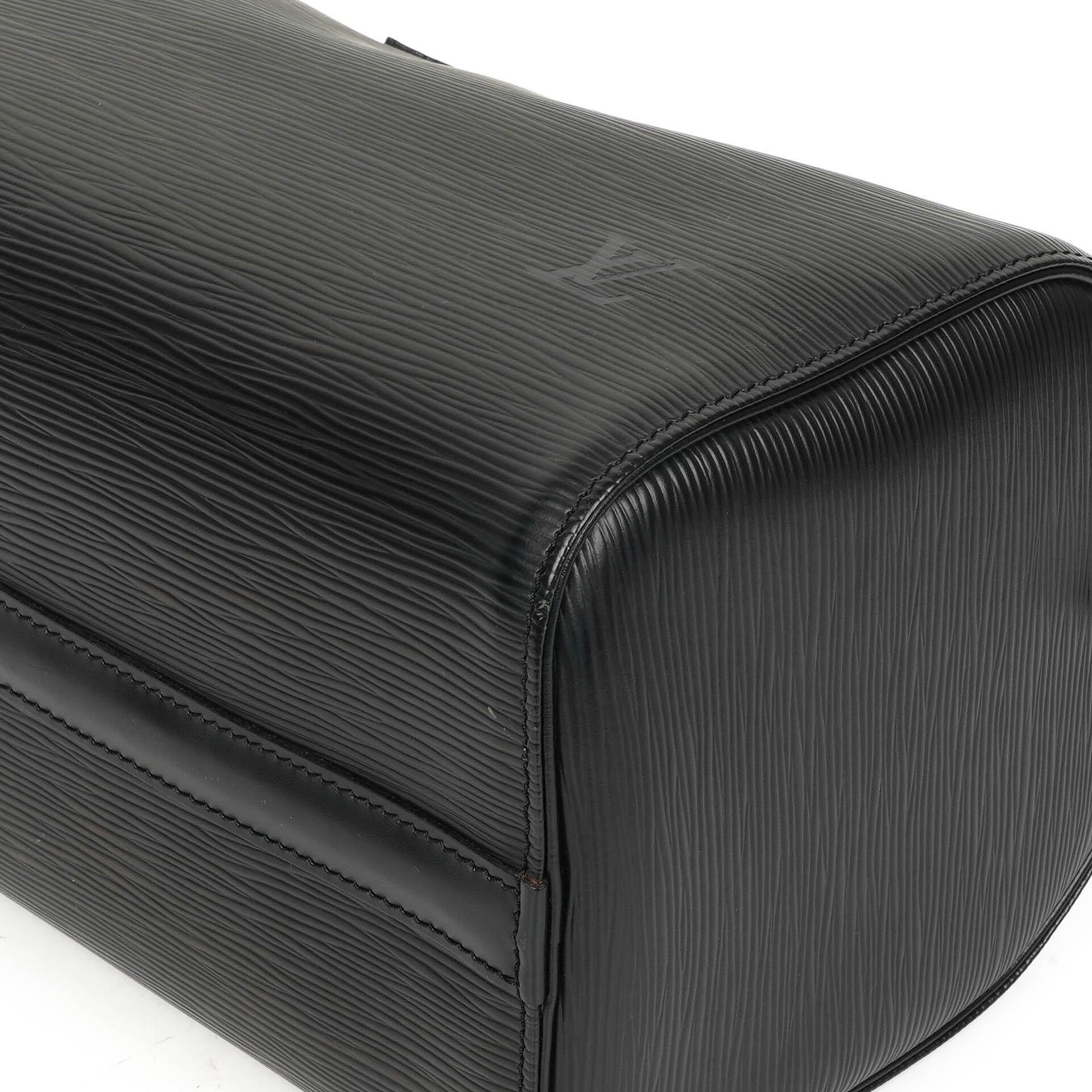 Louis Vuitton Speedy 25 Handtasche aus schwarzem Epi Leder