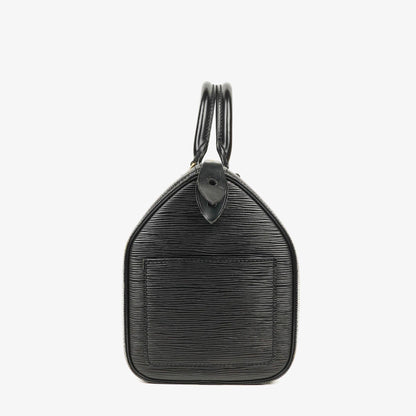 Louis Vuitton Speedy 25 Handtasche aus schwarzem Epi-Leder