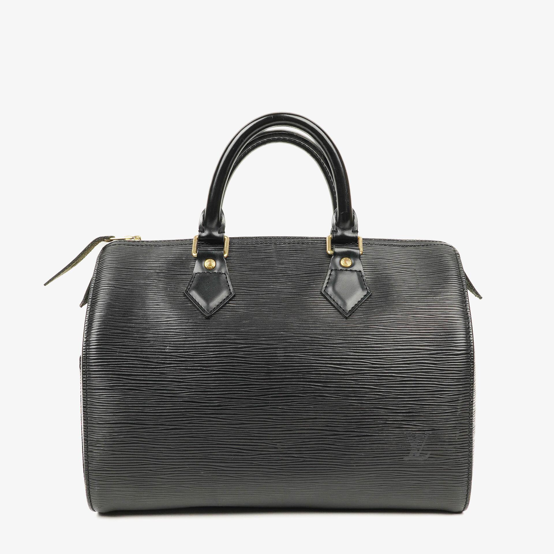 Louis Vuitton Speedy 25 Handtasche aus schwarzem Epi-Leder