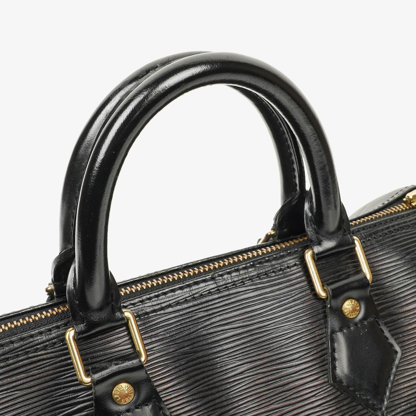 Louis Vuitton Speedy 25 Handtasche aus schwarzem Epi-Leder