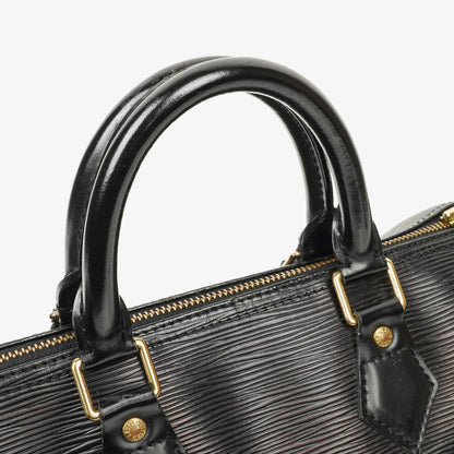 Louis Vuitton Speedy 25 Handtasche aus schwarzem Epi-Leder