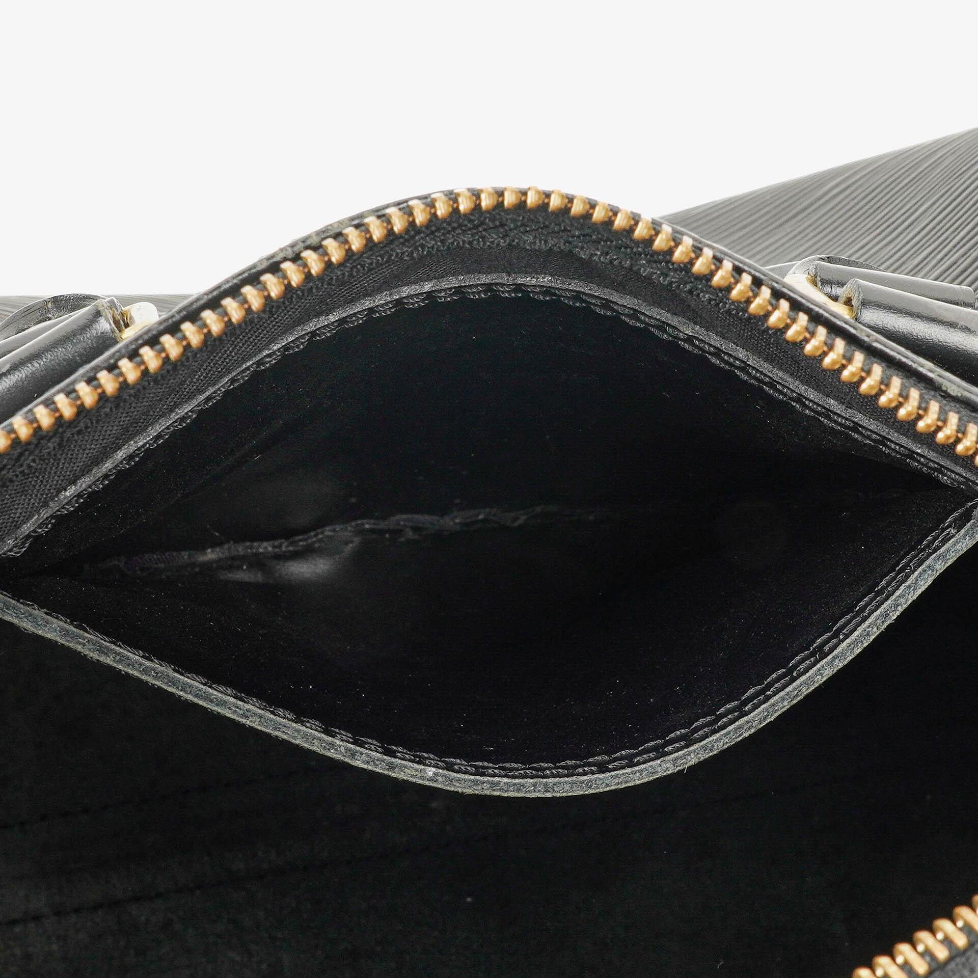 Louis Vuitton Speedy 25 Handtasche aus schwarzem Epi-Leder