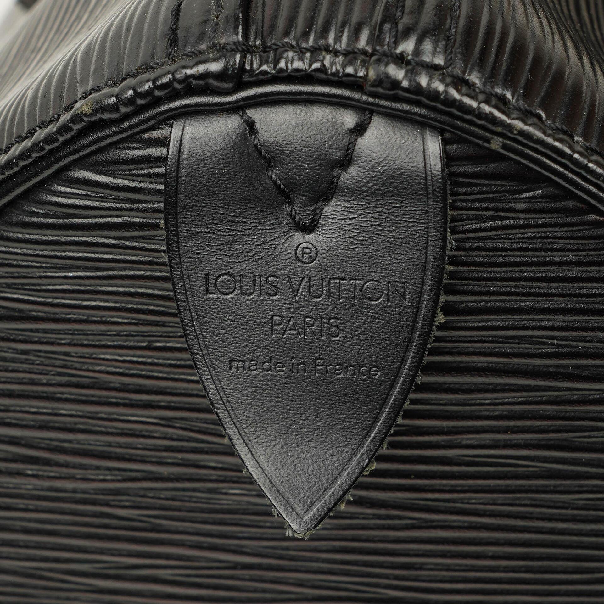 Louis Vuitton Speedy 25 Handtasche aus schwarzem Epi-Leder