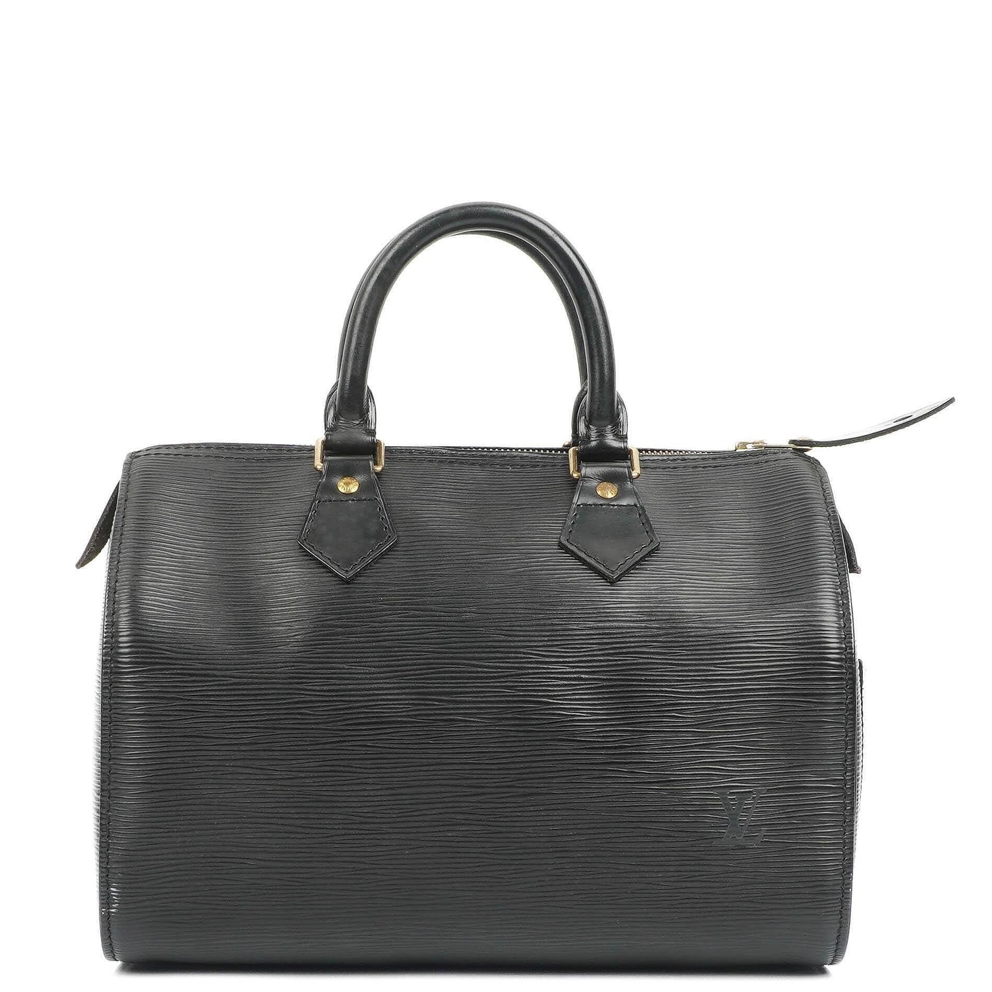 Louis Vuitton Speedy 25 Handtasche aus schwarzem Epi-Leder