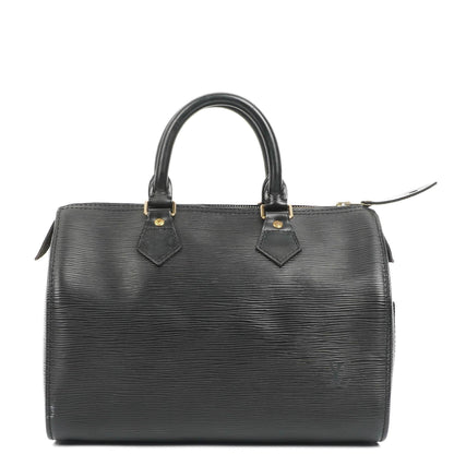 Louis Vuitton Speedy 25 Handtasche aus schwarzem Epi-Leder