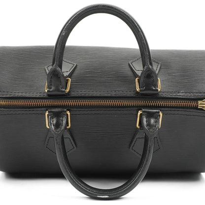 Louis Vuitton Speedy 25 Handtasche aus schwarzem Epi-Leder