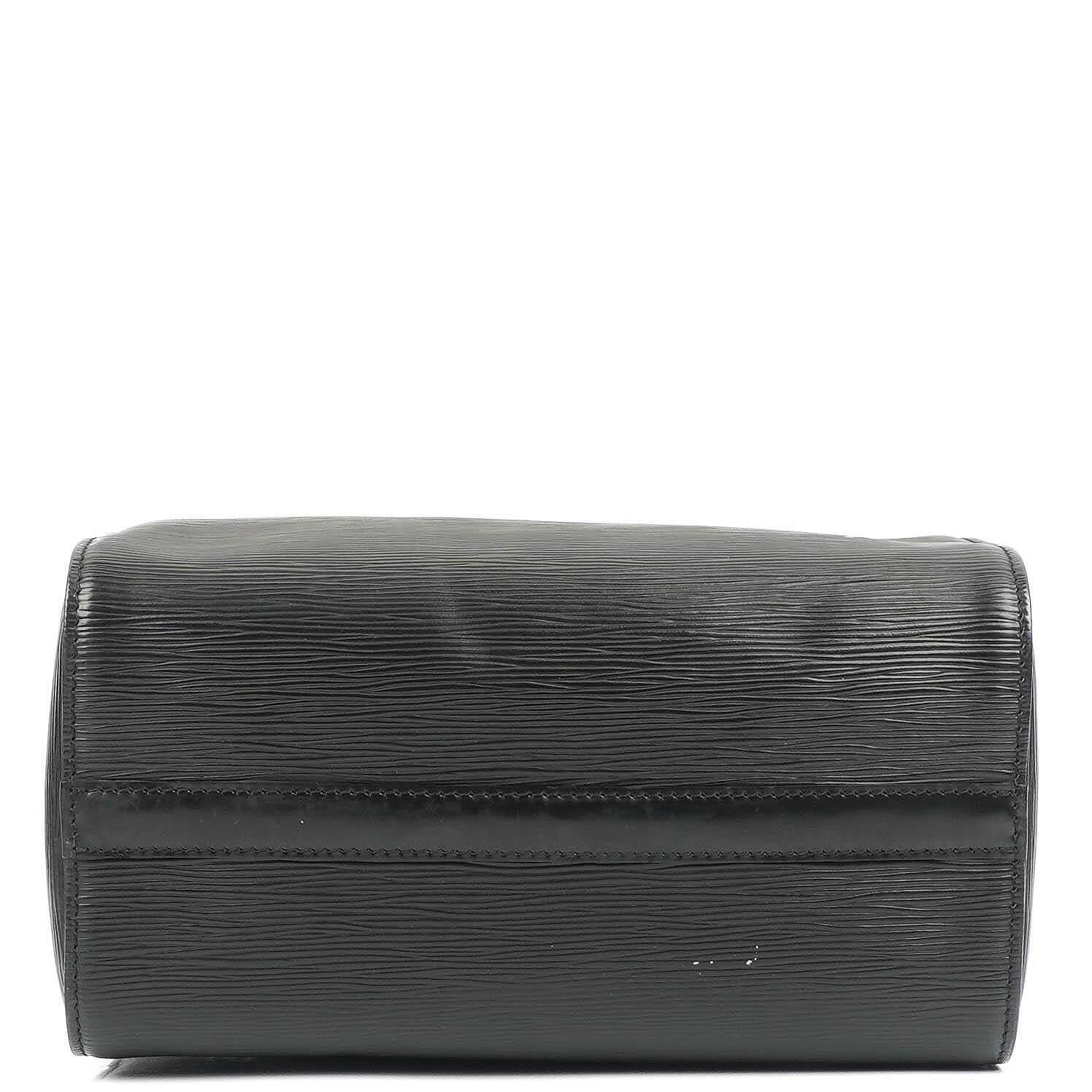 Louis Vuitton Speedy 25 Handtasche aus schwarzem Epi-Leder
