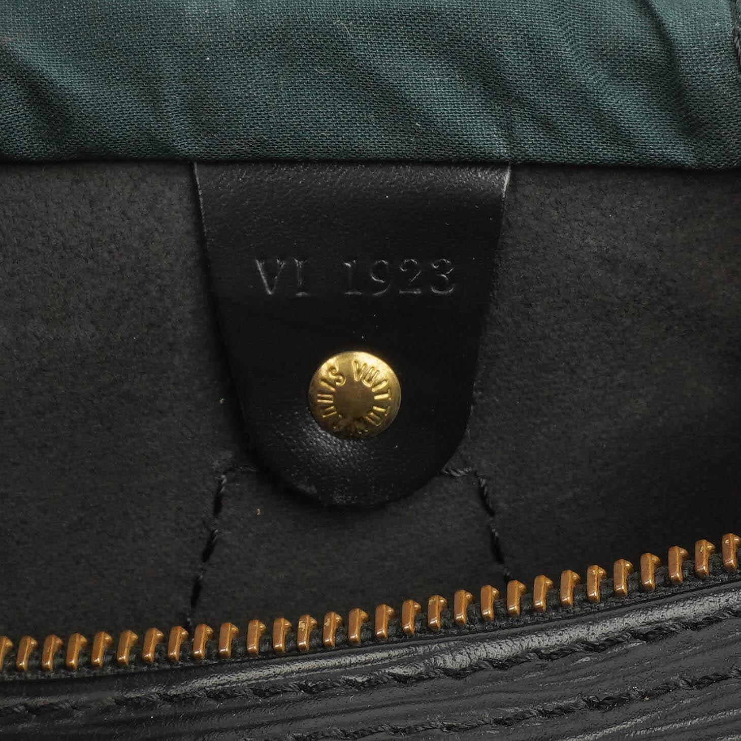 Louis Vuitton Speedy 25 Handtasche aus schwarzem Epi-Leder