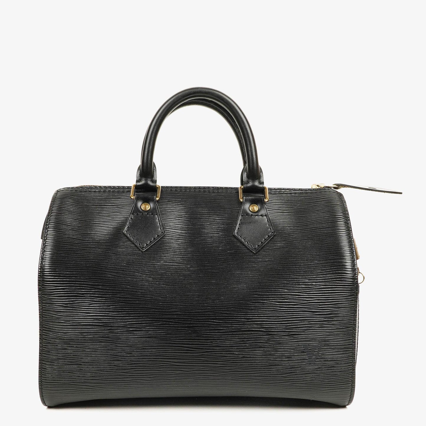 Louis Vuitton Speedy 25 Handtasche aus schwarzem Epi Leder