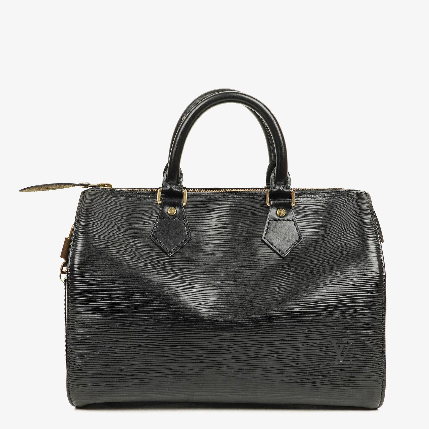 Louis Vuitton Speedy 25 Handtasche aus schwarzem Epi Leder