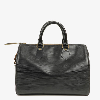 Louis Vuitton Speedy 25 Handtasche aus schwarzem Epi Leder