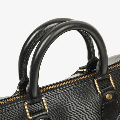 Louis Vuitton Speedy 25 Handtasche aus schwarzem Epi Leder