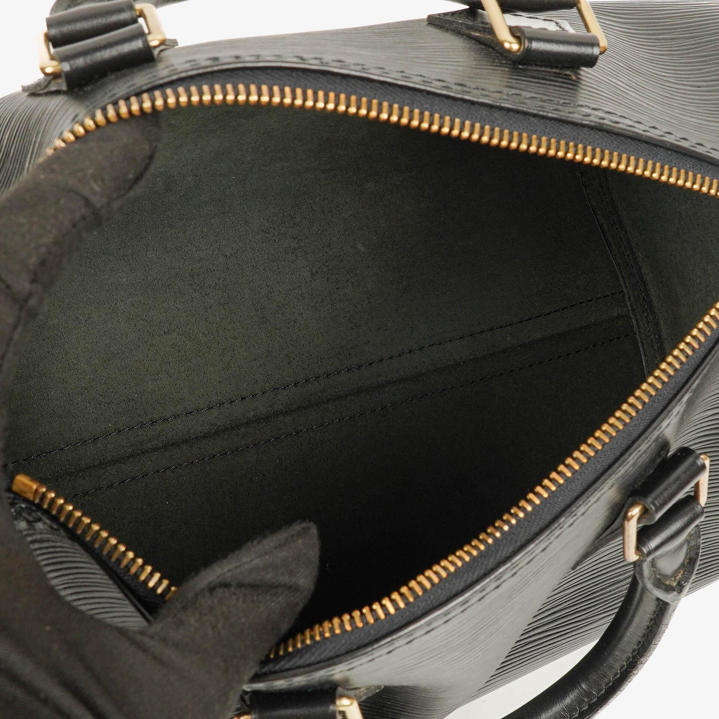 Louis Vuitton Speedy 25 Handtasche aus schwarzem Epi Leder