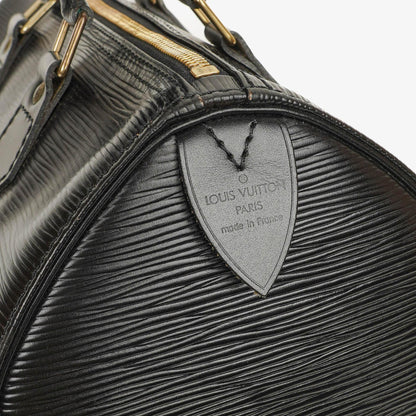 Louis Vuitton Speedy 25 Handtasche aus schwarzem Epi Leder