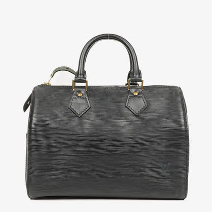 Louis Vuitton Speedy 25 Handtasche aus schwarzem Epi Leder